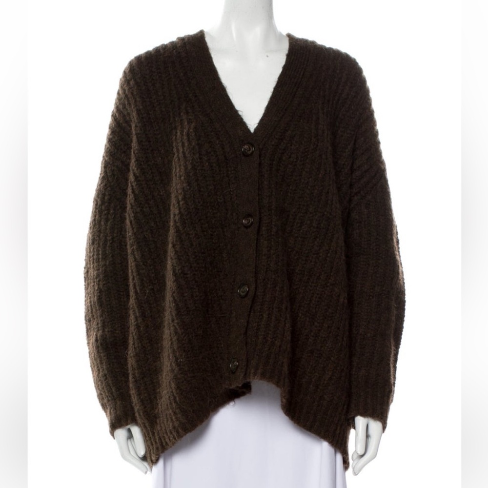 Jenni Kane V Neck Alpaca Sweater